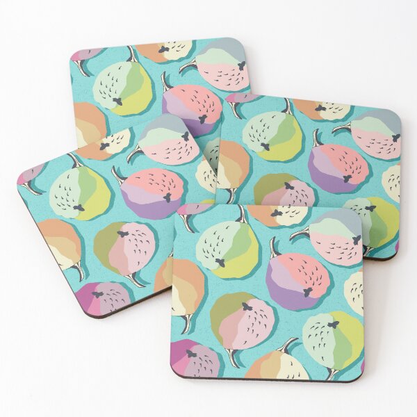 Item preview, Funny pears on a turquoise background designed and sold by Alex  Blud.
