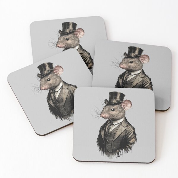 Item preview, mouse dressed in working-class 1890s clothes designed and sold by 123ks.