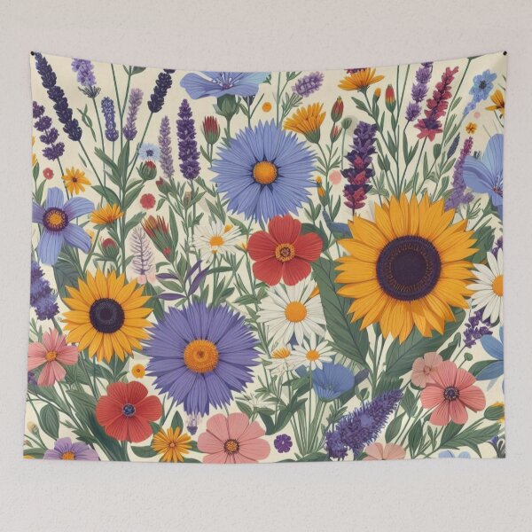 Item preview, Wildflowers Spring Pattern designed and sold by Myra365Art.
