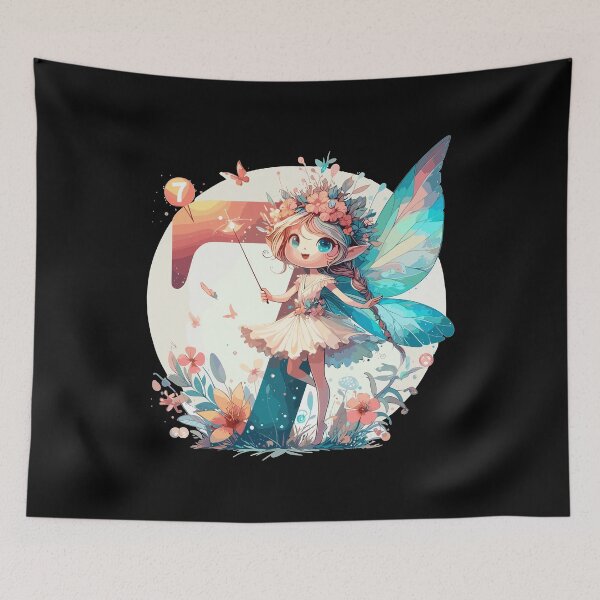 Item preview, 7 year old fairy elf birthday gift designed and sold by Pineapple-Tree.