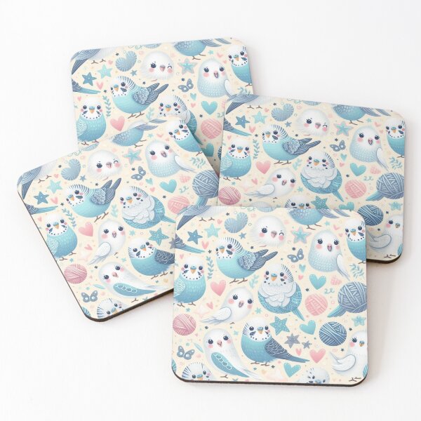Item preview, Whimsical Wings: A Budgie Bonanza designed and sold by Furbulous Faces.