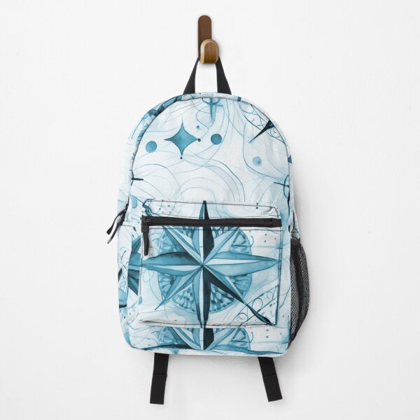 Item preview, Seamless Blue Compass Watercolor Pattern designed and sold by MadeInR.