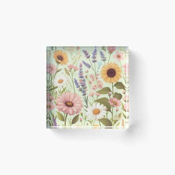 Item preview, Wildflowers Spring Pattern designed and sold by Myra365Art.