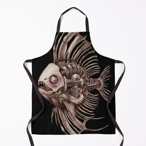 Item preview, steampunk-inspired robotic fish designed and sold by 123ks.