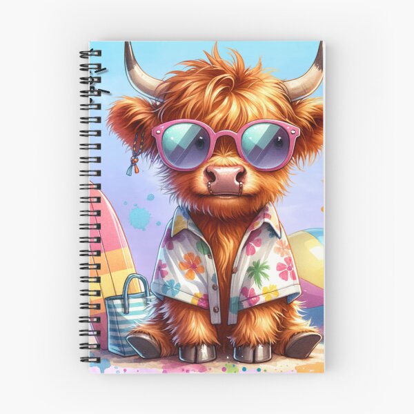 Item preview, Cute Highland Cow on the beach designed and sold by EarthArtAvencha.