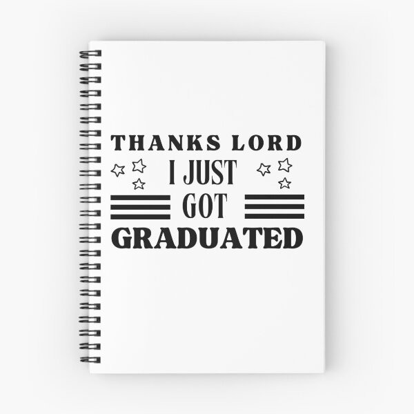 Item preview, Thanks Lord I Just Got Graduated Typographic Graduation Light Design designed and sold by Raise2Shine.