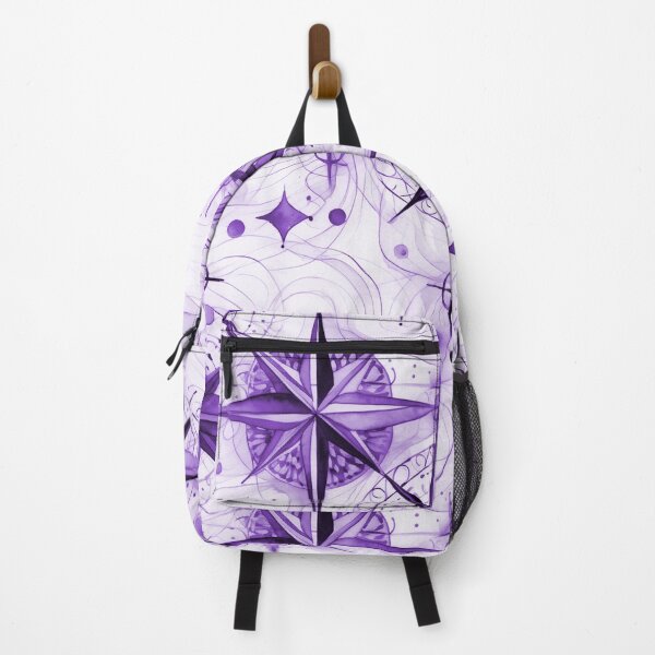 Item preview, Seamless Purple Compass Watercolor Pattern designed and sold by MadeInR.