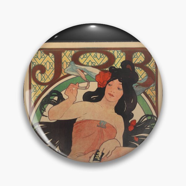 Item preview, Alphonse Mucha Job Rolling Papers Ad designed and sold by Matthew Kinnersly.