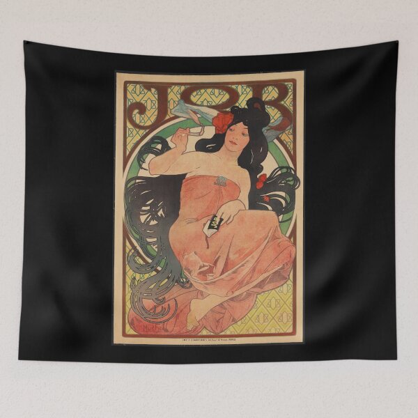 Item preview, Alphonse Mucha Job Rolling Papers Ad designed and sold by Matthew Kinnersly.