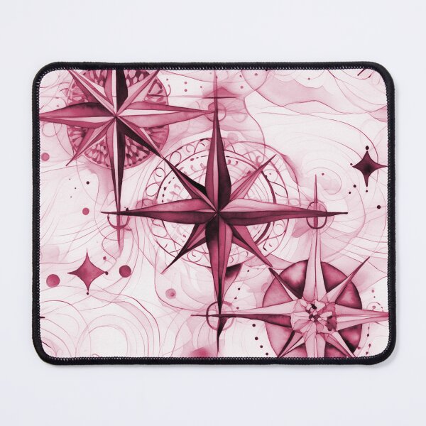 Item preview, Seamless Red-Violet Compass Watercolor Pattern designed and sold by MadeInR.