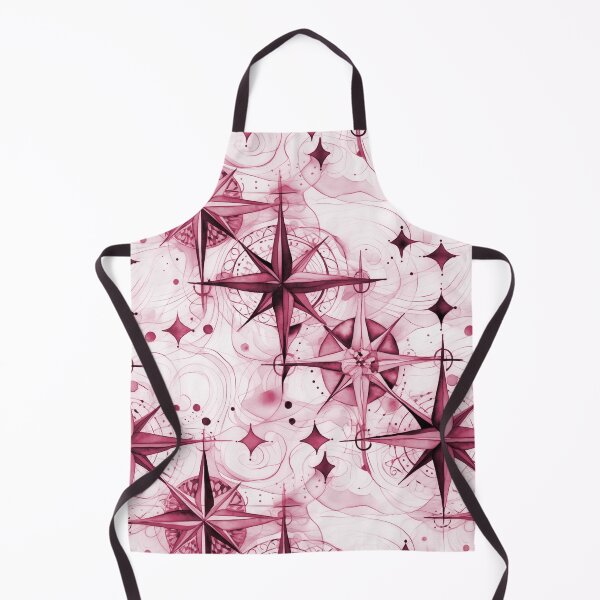 Item preview, Seamless Red-Violet Compass Watercolor Pattern designed and sold by MadeInR.
