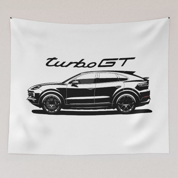 Item preview, Porsche 992 cayenne turbo GT Illustration  designed and sold by blackdogshop.