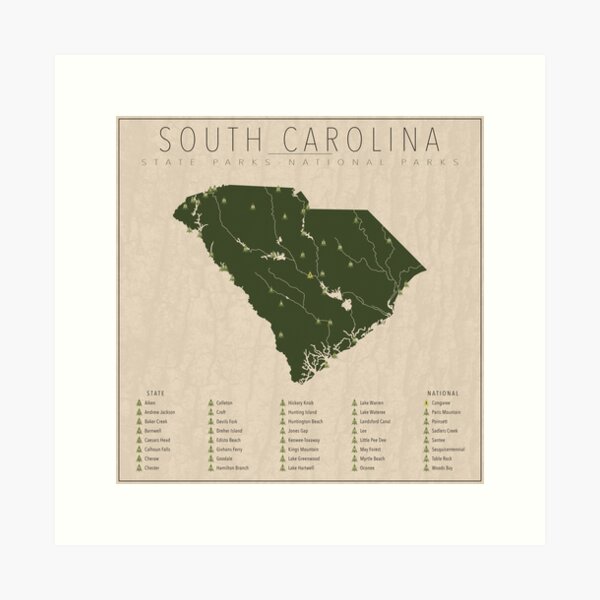 Item preview, South Carolina Parks designed and sold by FinlayMcNevin.