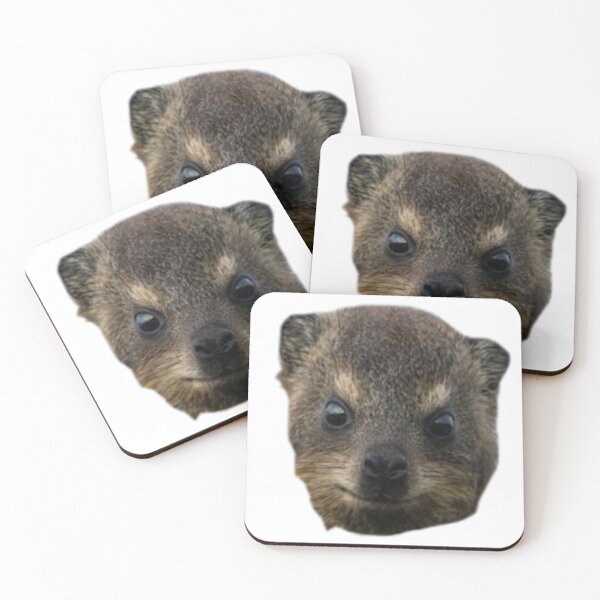 Item preview, Dassie rock hyrax face  designed and sold by SillyLittleSnek.