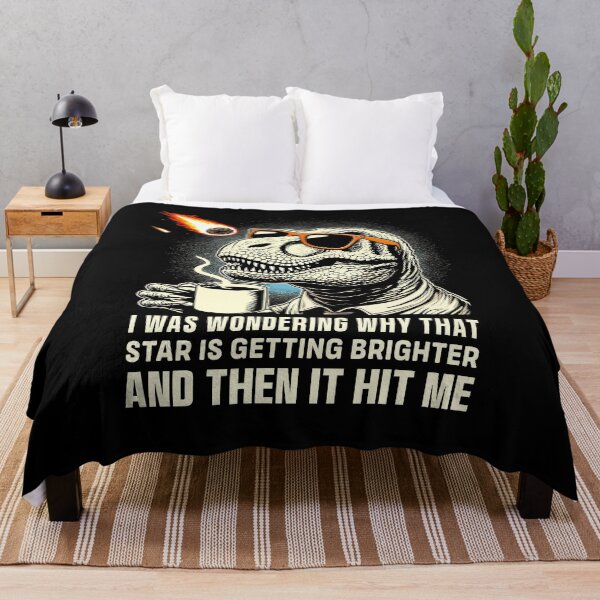 Artikelvorschau, Dinosaur T-Rex in Sunglasses with Coffee Asteroid Novelty Meme Funny Dinosaur entworfen und verkauft von KsuAnn.