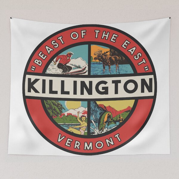 Item preview, Killington Vermont Vintage Style Decal designed and sold by Decal Mania.