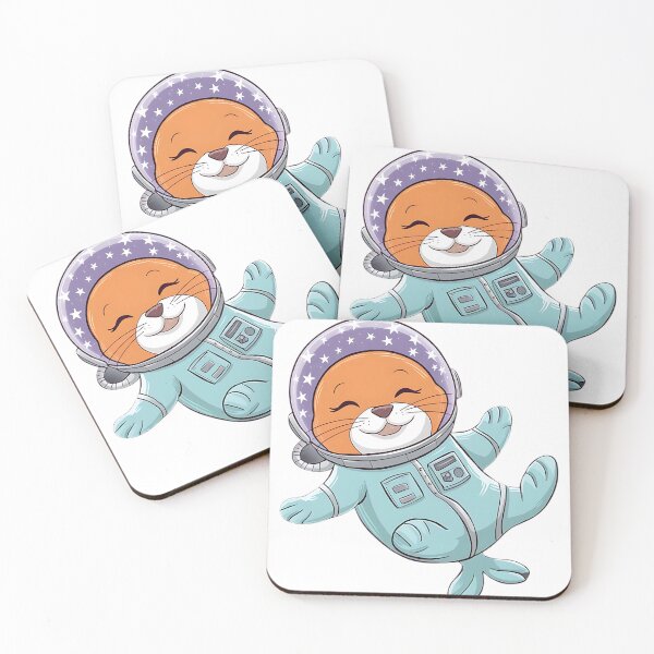 Item preview,  Cute And Happy seal fish In space designed and sold by artkidztee.