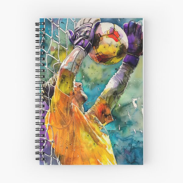 Item preview, Goalkeeper Football watercolor sport art #football #soccer designed and sold by JBJart.