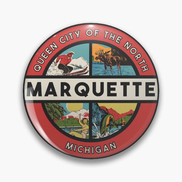 Item preview, Marquette Michigan Vintage Style Decal designed and sold by Decal Mania.