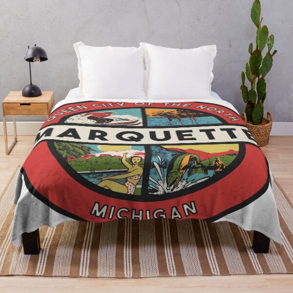 Item preview, Marquette Michigan Vintage Style Decal designed and sold by Decal Mania.