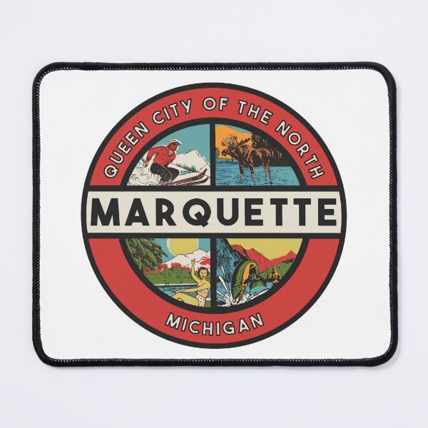 Item preview, Marquette Michigan Vintage Style Decal designed and sold by Decal Mania.