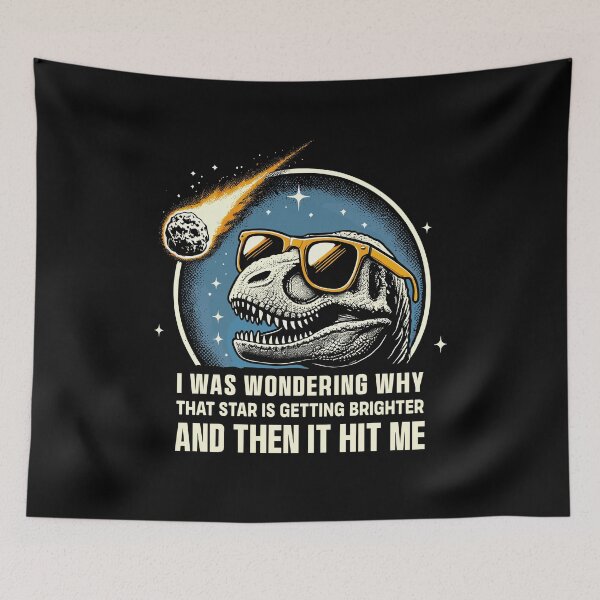 Aperçu de l'œuvre Dinosaur T-Rex in Sunglasses Asteroid Novelty Funny Dinosaur créée et vendue par KsuAnn.