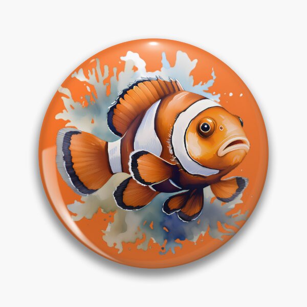 Artikelvorschau, Clownfisch-Aquarell entworfen und verkauft von BeachBreezyVA.
