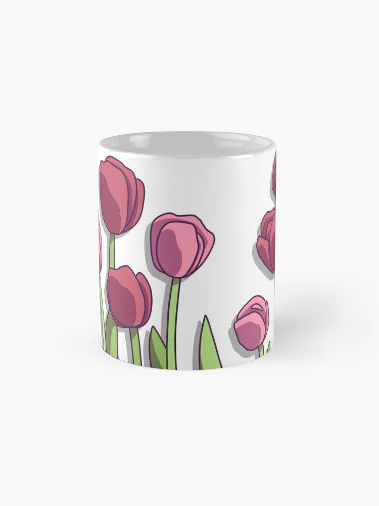 Thumbnail 4 of 6, Coffee Mug, Spring Tulips designed and sold by ToonyPineapple.