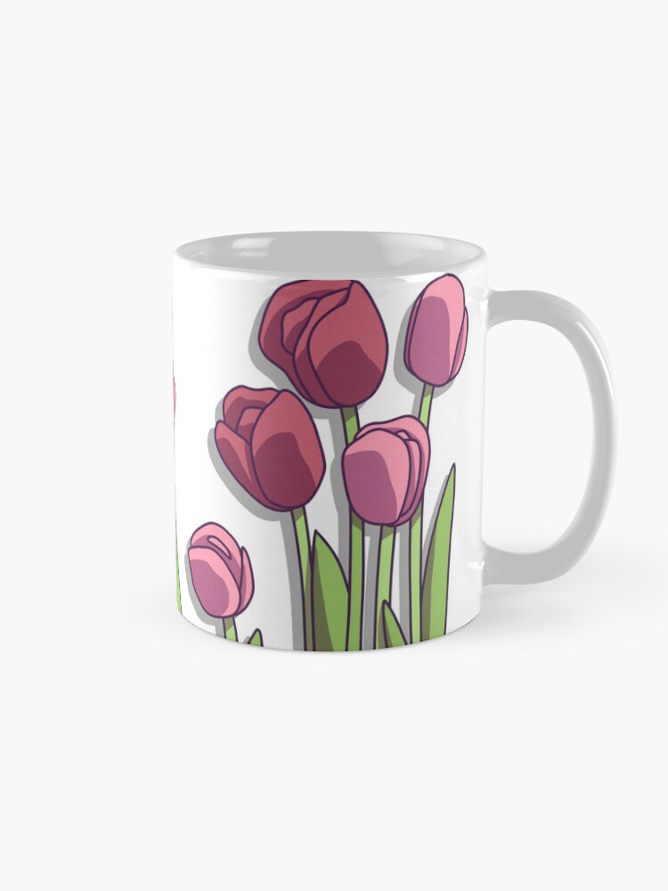 Thumbnail 5 of 6, Coffee Mug, Spring Tulips designed and sold by ToonyPineapple.