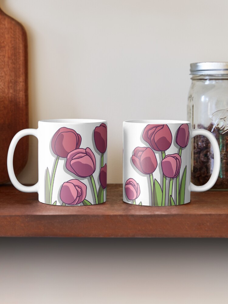 Thumbnail 2 of 6, Coffee Mug, Spring Tulips designed and sold by ToonyPineapple.