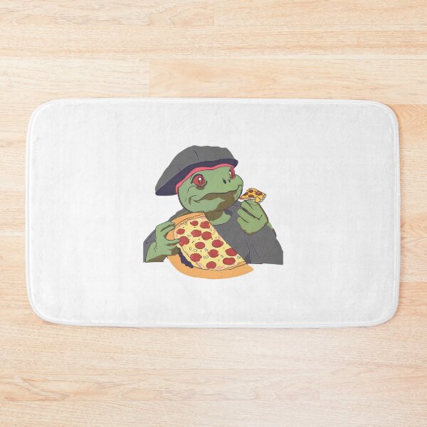 Artikelvorschau, Schildkröte mit Pizza entworfen und verkauft von ArtByCamillus.