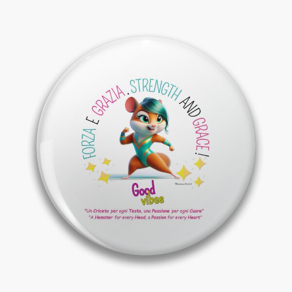 Item preview, "Strength and Grace" with Sporty Hamster - Elegance and Determination designed and sold by MadnessArtLab.