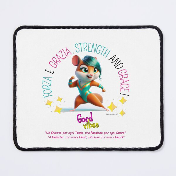 Item preview, "Strength and Grace" with Sporty Hamster - Elegance and Determination designed and sold by MadnessArtLab.