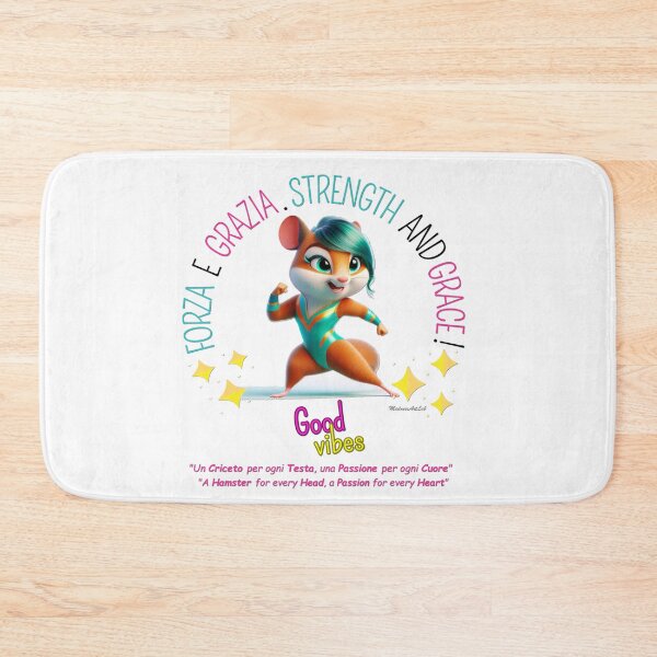 Item preview, "Strength and Grace" with Sporty Hamster - Elegance and Determination designed and sold by MadnessArtLab.