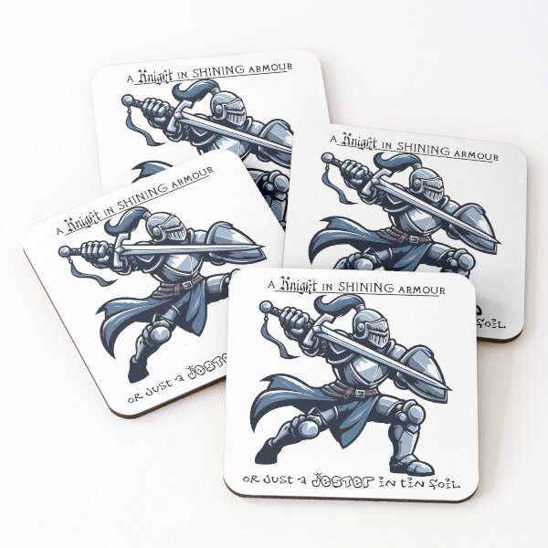 Item preview, a knight in shining armour or a jester in tin foil. designed and sold by R4pt0r007.