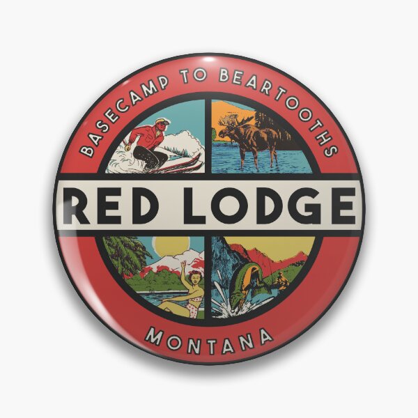 Item preview, Red Lodge Montana Vintage Style Decal designed and sold by Decal Mania.