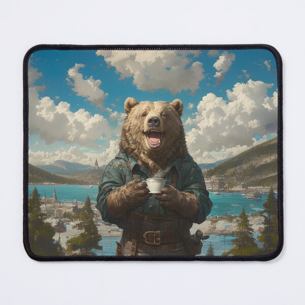 Item preview, Victorian Style Bear with Coffee designed and sold by Christian Weiss.