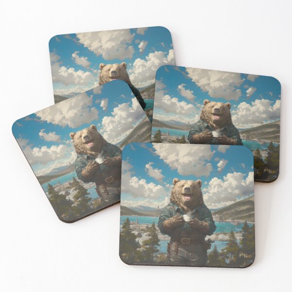 Item preview, Victorian Style Bear with Coffee designed and sold by Christian Weiss.