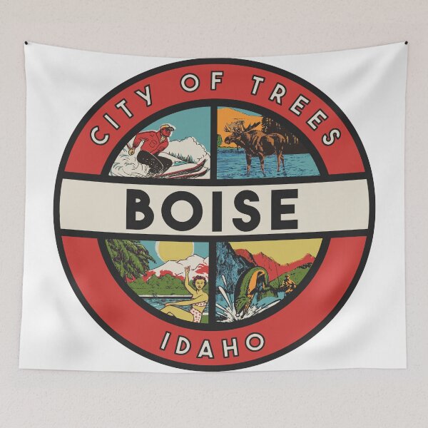 Item preview, Boise Idaho Vintage Style Decal designed and sold by Decal Mania.