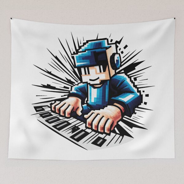 Item preview, Pianist Pixel Play designed and sold by NotesForMusic.