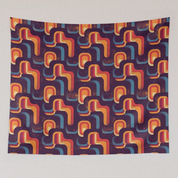 Item preview, Colorful Retro Motif | Seamless designed and sold by Unrooted.