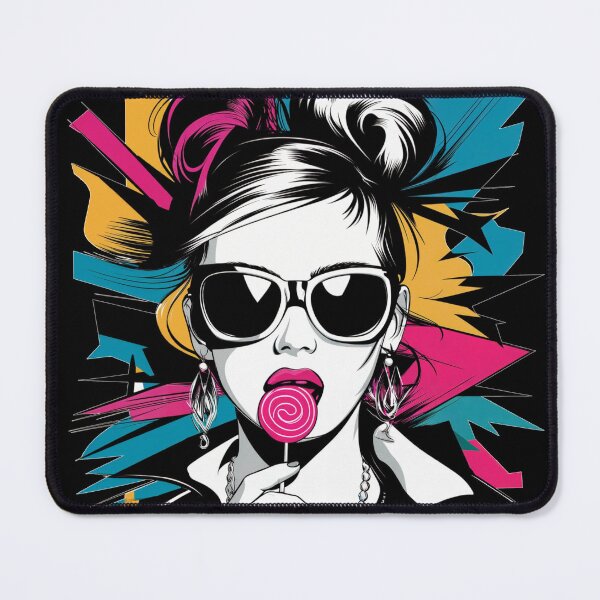 Item preview, Girl With A Lollipop Abstract Art designed and sold by ILOVEART247.