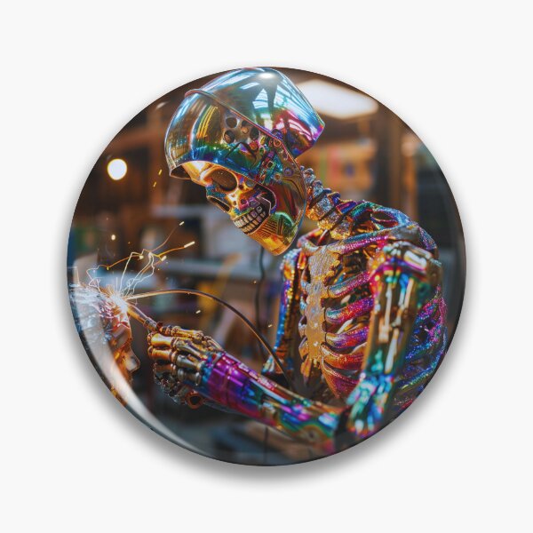 Item preview, Watercolor Welder Skull! Funny Gifts for Welder Worker  designed and sold by TheDarkStone.