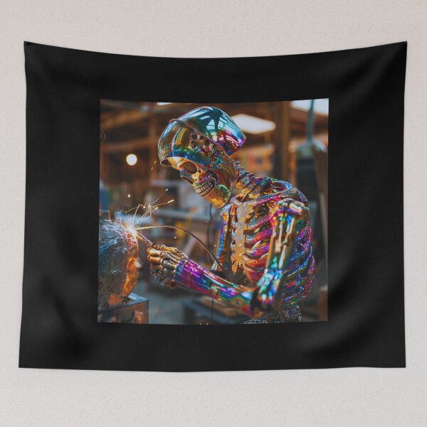 Item preview, Watercolor Welder Skull! Funny Gifts for Welder Worker  designed and sold by TheDarkStone.