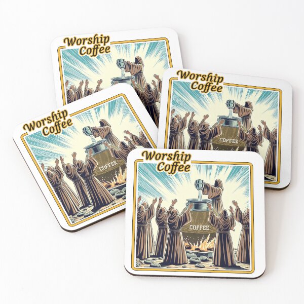 Item preview, Worship Coffee Funny Caffeine Cult  designed and sold by sparkerzed.