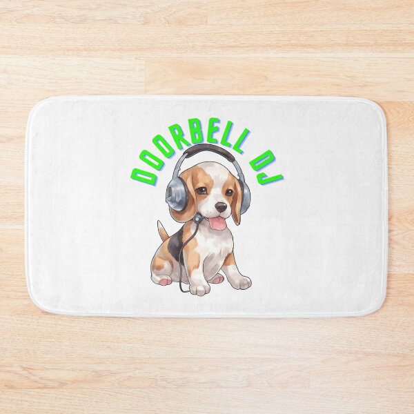 Item preview, Doorbell DJ Beagle | Funny Dog Art designed and sold by Graphlie.