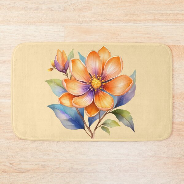 Item preview, Peach Flower Watercolor designed and sold by BeachBreezyVA.