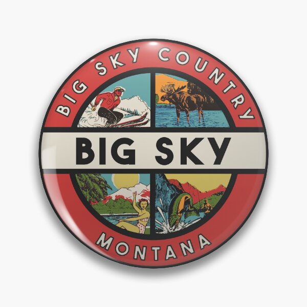Item preview, Big Sky Montana Vintage Style Decal designed and sold by Decal Mania.