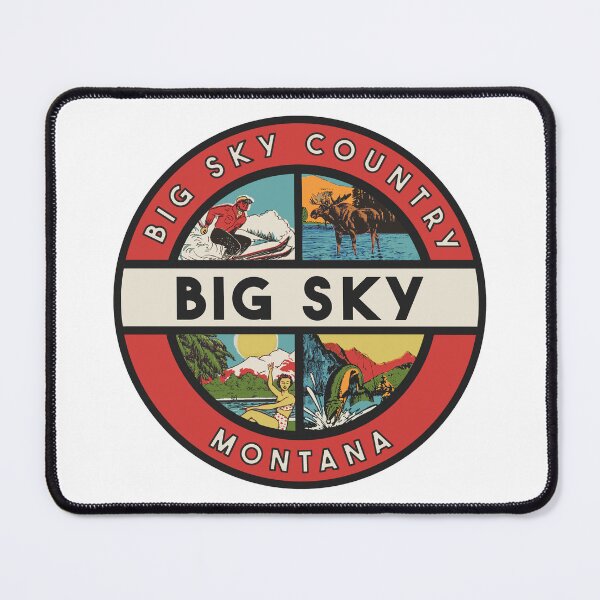 Item preview, Big Sky Montana Vintage Style Decal designed and sold by Decal Mania.