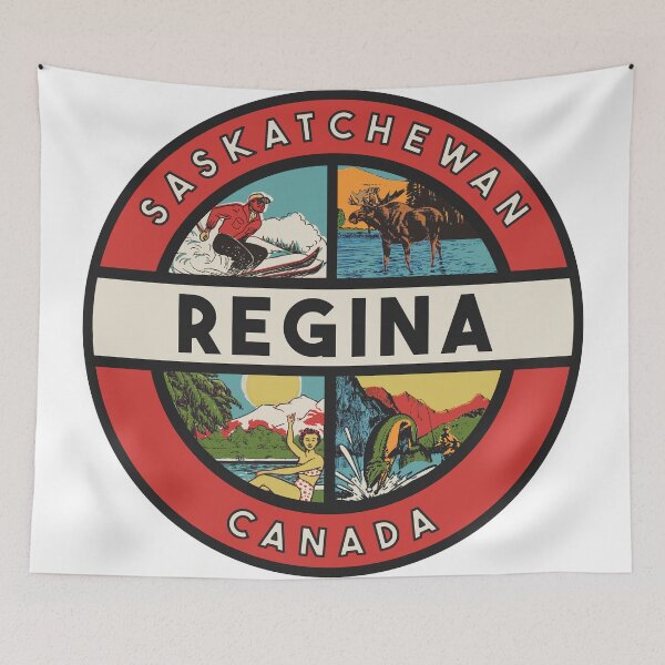 Item preview, Regina Saskatchewan Vintage Style Decal designed and sold by Decal Mania.